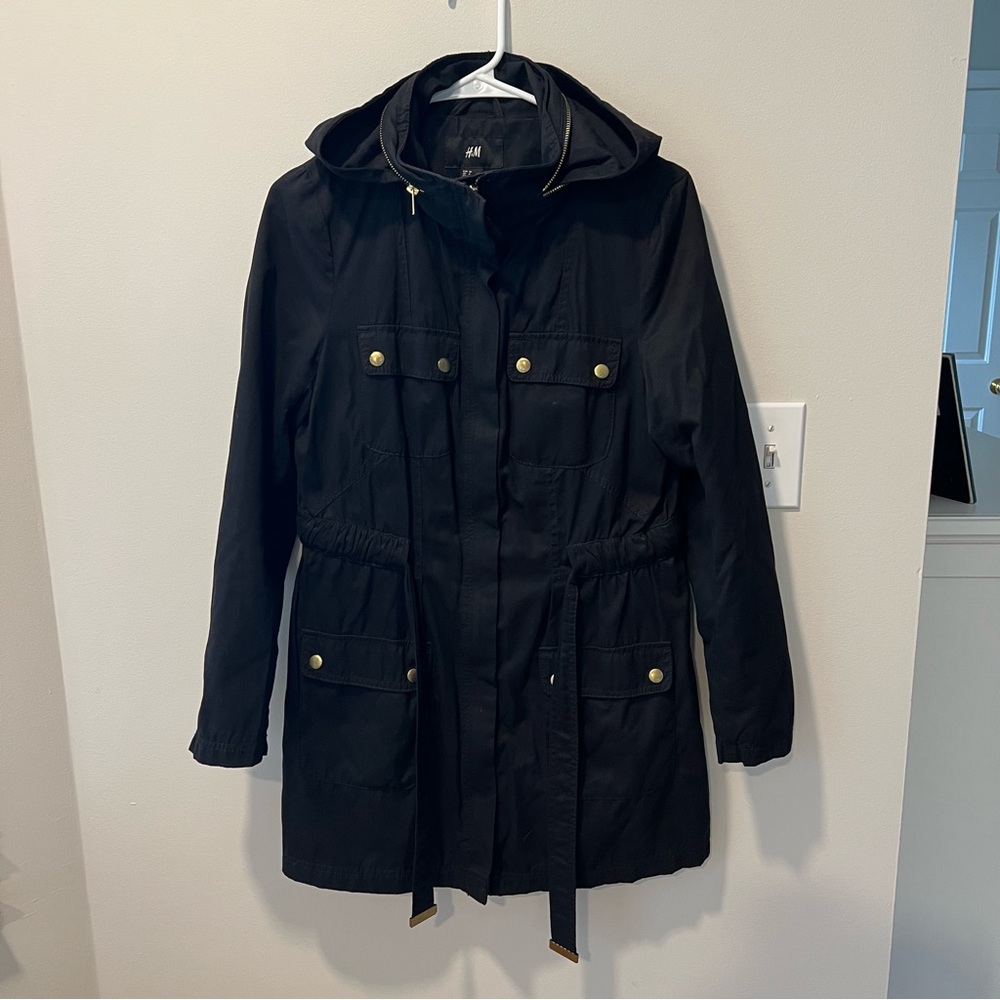 H&M Lightweight Black Women's Jacket, Size 6